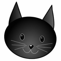 Chat. Kitty. noir mignon Découpages En Acrylique