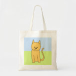 Chat mignon de gingembre sac fourre-tout