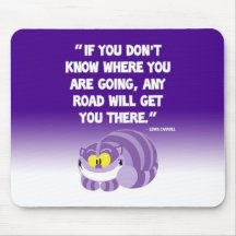 Chat Mousepad de Cheshire de citation de Lewis Car Tapis De Souris