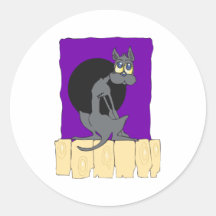 Chat noir autocollants