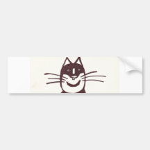 Chat noir autocollants pour voiture