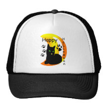 Chat noir casquette
