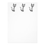 Chat noir, clignant de l'oeil. Fond blanc Faire-parts