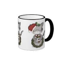 Chat Père Noël de Noël Mugs