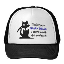 Chat stupide - conception drôle des employés casquette