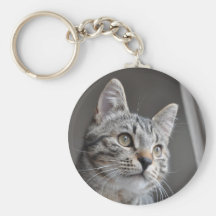 Chat tigré porte-clé