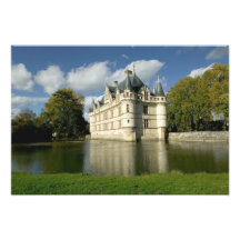 Château d'Azay-le-Rideau, Indre-et-Loire, 4 Impressions Photographiques