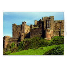 Château de Bamburgh, le Northumberland, Angleterre Carte De Vœux