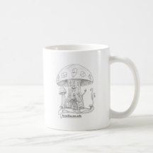 Château de champignon mug