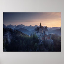 Château de Neuschwanstein, 1800's en retard constr Posters