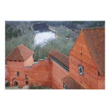 Château de Turaida par la rivière de Gauja, Siguld Photographie D’art