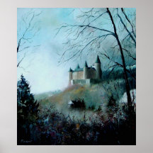 château médiéval de Veves Belgique Affiches
