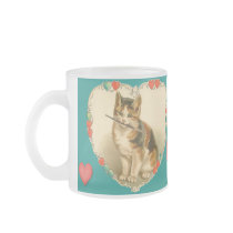 Chaton de calicot au coeur