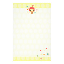 chaton de lumière des étoiles papier à lettre customisé