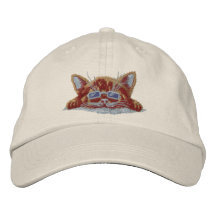 Chaton frais casquette brodée