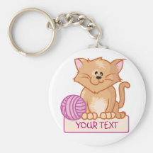 Chaton mignon porte-clefs