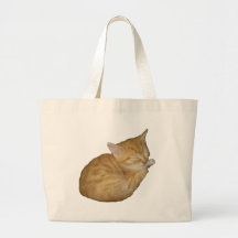 Chaton mignon sac en toile