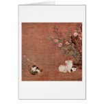 Chats avec des garçons dans un jardin par Mao I Cartes De Vœux