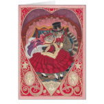 Chats dans la carte de Valentine d'amour