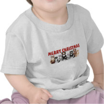 Chats de famille de Joyeux Noël T-shirts