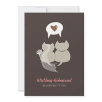 Chats drôles - invitation de répétition de mariage