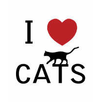 chats du coeur i t-shirt