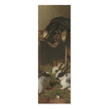 Chats et lapins modèle de carte de visite