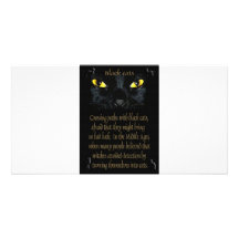 Chats noirs photocartes