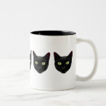 Chats noirs tasse à café