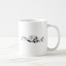 Chats vintages tasse