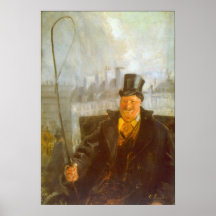 Chauffeur de taxi de Paris par Krohg chrétien Posters