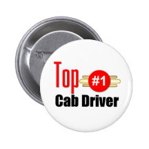 Chauffeur de taxi supérieur badge avec épingle