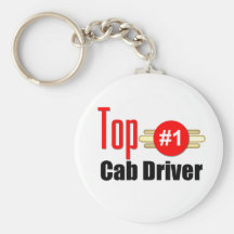 Chauffeur de taxi supérieur porte-clef