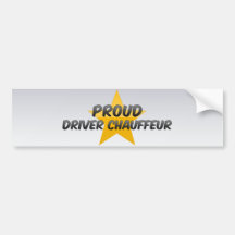 Chauffeur fier de conducteur autocollant pour voiture
