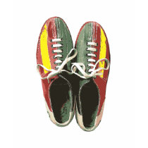 Chaussure de bowling vintage de chaussures de bowl