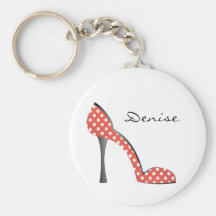 Chaussure de point de coccinelle porte-clés