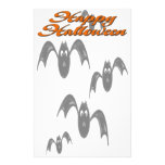 chauve-souris heureuse de Halloween de papeterie Motifs Pour Papier À Lettre