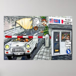 Checkpoint Charlie, Berlin, bande dessinée (grande Posters