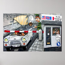 Checkpoint Charlie, Berlin, bande dessinée Poster