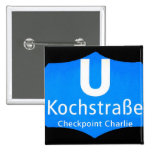 Checkpoint Charlie, Kochstrabe, UBahn, bleu, /Blk Badge