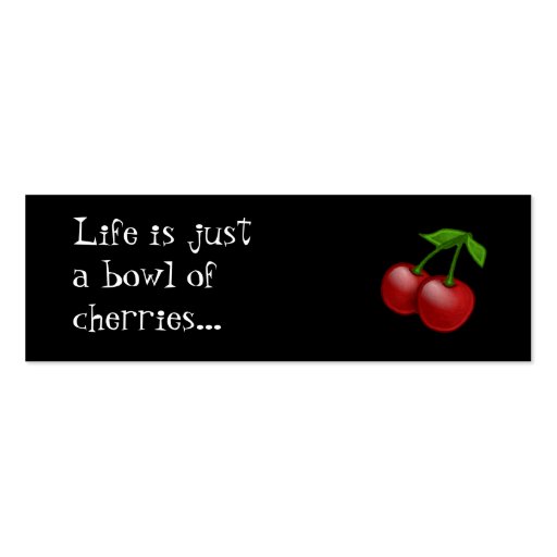 Cheerbomb MiniCard : Bol de cerises Modèles De Cartes De Visite