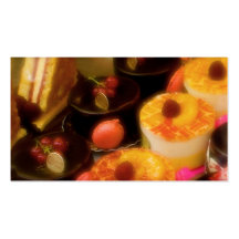 Chef de pâtisserie cartes de visite personnelles