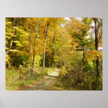 Chemin d'automne posters