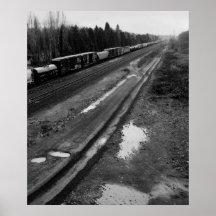 Chemin de fer boueux poster
