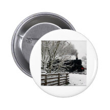 Chemin de fer dans la neige badge