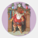 Cheminée du père noël autocollants