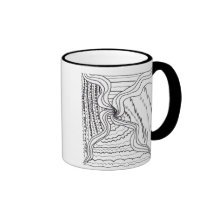 Chemins au milieu tasse à café