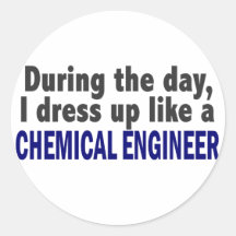 Chemische Ingenieur tijdens de Dag Stickers