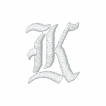 Chemise brodée de "K" Veste De Sport