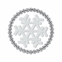 Chemise brodée par flocon de neige